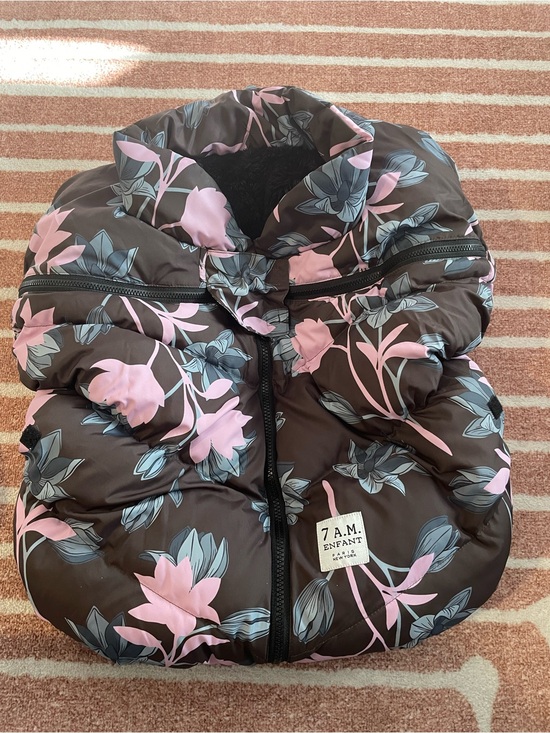 7Am Enfant Other - 7 A.M. Enfant Cocoon Car Seat Cover — Print Nightingale/Plush